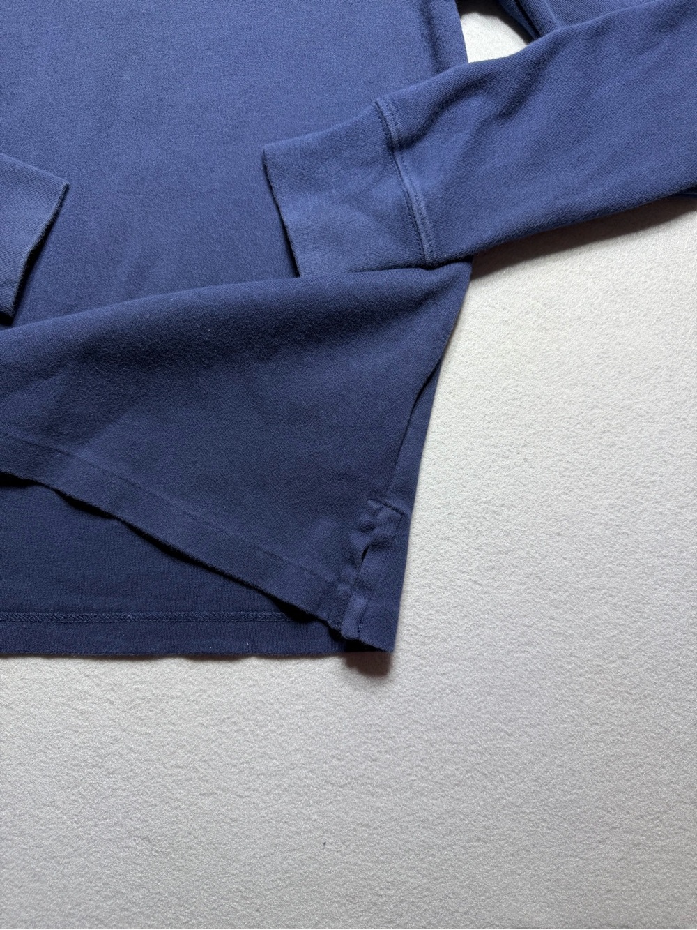 Boys Polo Ralph Lauren Half Zip Solid Blue Cotton Pullover Shirt Size S/P(8) - Picture 6 of 10